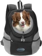 papipet pet dog carrier backpacks - breathable head out travel front pack for small medium dogs cats rabbits логотип