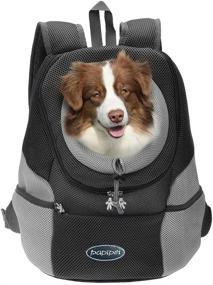 img 4 attached to PAPIPET Pet Dog Carrier Backpacks - Breathable Head Out Travel Front Pack for Small Medium Dogs Cats Rabbits