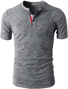 img 3 attached to 👕 H2H Casual Henley Sleeve CMTTS0172: Versatile and Stylish Men's Shirt