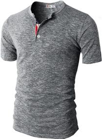 img 4 attached to 👕 H2H Casual Henley Sleeve CMTTS0172: Versatile and Stylish Men's Shirt