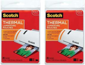 img 2 attached to Scotch Thermal Laminating Pouches, 5x7 Inches, 20 Pouches, 2 Pack (TP5903-20)