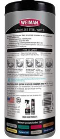 img 3 attached to Weiman Products Stainless Steel Wipes 30 Count - Powerful Cleaning for a Spotless Shine!