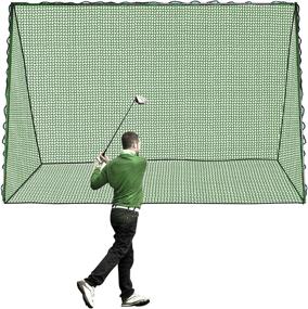 img 3 attached to 🏌️ CREPRO 10x8 ft Golf Net: Heavy Duty Outdoor Practice for Backyard Driving, Garage Home Range & Chipping Training for Golfers