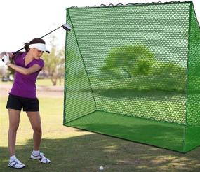 img 1 attached to 🏌️ CREPRO 10x8 ft Golf Net: Heavy Duty Outdoor Practice for Backyard Driving, Garage Home Range & Chipping Training for Golfers