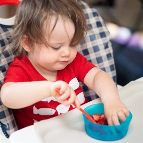 img 3 attached to 🦛 Durable and Safe Cuddly Hippo Kids Plastic Dinnerware Set - 6 Multi Color Plates, BPA-Free, Dishwasher/Microwave Safe