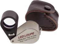 se triplet 10x 21mm led loupe: dual white and uv light for precise inspection - mj37802lv logo