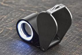 img 1 attached to SE Triplet 10x 21mm LED Loupe: Dual White and UV Light for Precise Inspection - MJ37802LV