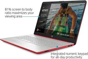 img 1 attached to 💻 HP 15.6" HD Micro-Edge Laptop Scarlet Red, Intel Quad-Core Pentium Silver N5030 up to 3.10 GHz, 16GB RAM, 1TB SSD, Webcam, USB-C, Ethernet, Numberpad, HDMI, Myrtix HDMI Cable, Windows 10 Home S