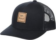 🧢 curved brim trucker hat for boys by rvca logo