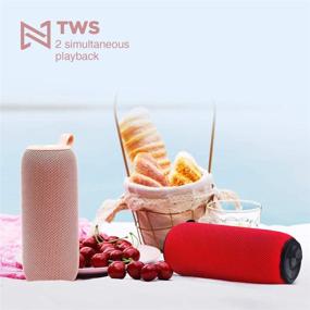 img 1 attached to Portable Bluetooth Surround Wireless Waterproof Cell Phones & Accessories