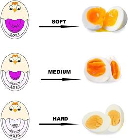 img 1 attached to 🥚 Egg Timer Sensitive: Color Changing Indicator for Perfectly Boiled Eggs (Purple 2 Pack)