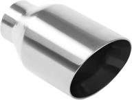 🔥 magnaflow 35121: premium stainless steel round-angle cut double wall exhaust tip - top performance upgrade logo