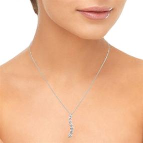 img 1 attached to 💎 AGS Certified 1 Carat TW Diamond Journey Pendant: Stunning 14K White Gold, K-L Color, I2-I3 Clarity