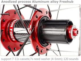 img 2 attached to 🚲 Bucklos Mountain Bike Wheelsets: Carbon Hub, Quick Release Disc Brakes, Low-Resistant Spokes – US Stock