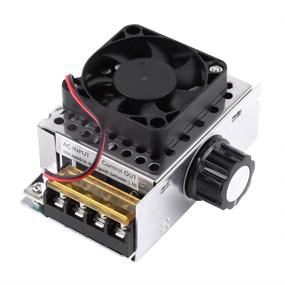 img 4 attached to 🔌 4000W SCR Electric Voltage Regulator Dimmer with Fan Thermostat - Temperature & Motor Speed Controller