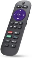 gvirtue universal remote control for roku player 1 2 3 4 premiere/+ express/+ ultra with 9 additional learning keys - control tv, soundbar & receiver logo