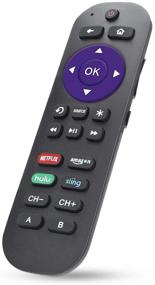 img 4 attached to Gvirtue Universal Remote Control for Roku Player 1 2 3 4 Premiere/+ Express/+ Ultra with 9 Additional Learning Keys - Control TV, Soundbar & Receiver