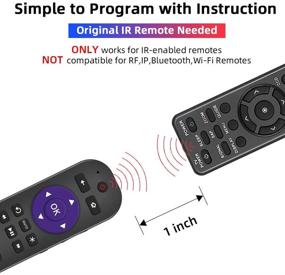 img 1 attached to Gvirtue Universal Remote Control for Roku Player 1 2 3 4 Premiere/+ Express/+ Ultra with 9 Additional Learning Keys - Control TV, Soundbar & Receiver