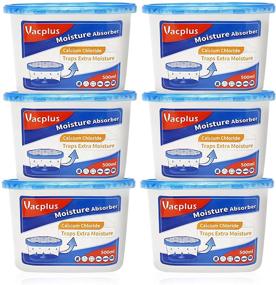img 3 attached to Vacplus Moisture Absorber Boxes, 10.5 Oz (6 Pack), Unscented Humidity Absorber for Bathroom, Closet, Kitchen & Study, Dehumidifier for Closet - VA-M164
