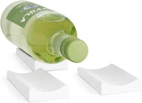 img 4 attached to 🍾 YouCopia FridgeView Bottle Savers Set - White, 3 Pieces