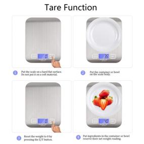 img 3 attached to Precision Digital Kitchen Scale with USB Connectivity, Food-Grade Balance for Accurate Measurements, 11 lb/5 kg Capacity, Backlit LCD Display (Batteries Included) - Silver