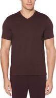 👕 perry ellis stretch v neck shirt: ultimate men's clothing for t-shirts and tanks logo