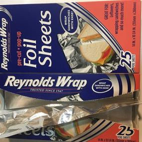img 1 attached to Reynolds Pop Up Aluminum Foil Sheets (2 Pack) - No Need for Cutting or Tearing