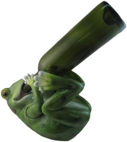 img 3 attached to 🐸 DWK Frog Grog Frog Decorative Wine Bottle Holder - Tabletop Wine Rack for Home Bar Decor, Wine Accessories, Kitchen Organization - Great Gifts for Her - 10.5