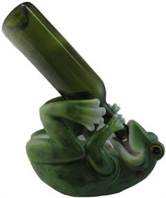 img 1 attached to 🐸 DWK Frog Grog Frog Decorative Wine Bottle Holder - Tabletop Wine Rack for Home Bar Decor, Wine Accessories, Kitchen Organization - Great Gifts for Her - 10.5