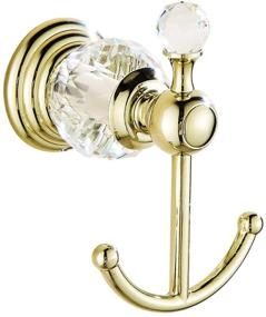 img 4 attached to AUSWIND Antique Gold Mental Clothes Hook Crystal: Elegant Bathroom Accessory XH