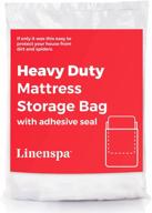 🛏️ linenspa heavy duty moving and storage bag with double adhesive closure - queen/full size logo