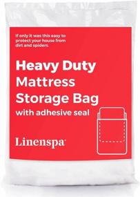 img 4 attached to 🛏️ Linenspa Heavy Duty Moving and Storage Bag with Double Adhesive Closure - Queen/Full Size