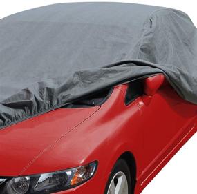 img 2 attached to 🚗 Motor Trend 4-Layer 4-Season Car Cover: Waterproof All-Weather Protection for Sedan Coupes up to 170 inches - Heavy Duty Use