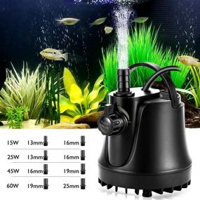 img 2 attached to 🐠 AQQA 265-800GPH Submersible Water Pump: Silent and High-Lifting Fountain Pump - Perfect for Fish Tanks, Ponds, and Hydroponics (15W 265GPH)