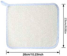 img 3 attached to 🧼 Soft-Weave Exfoliating Face and Body Wash Cloth Towel - 6 Pack, Ideal for Skin Care, Shower Scrubbing, and Home Massage