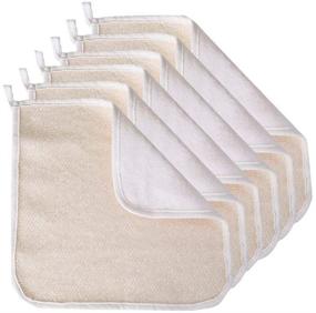 img 4 attached to 🧼 Soft-Weave Exfoliating Face and Body Wash Cloth Towel - 6 Pack, Ideal for Skin Care, Shower Scrubbing, and Home Massage