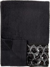img 3 attached to Sinatra Collection: Sleek Black Towel Set by Popular Bath 838879