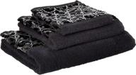 sinatra collection: sleek black towel set by popular bath 838879 logo