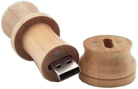 img 3 attached to 🎮 Уникальная деревянная 3D международная шахматная флешка Aneew Wood с USB - 32 ГБ деревянный флеш-накопитель.