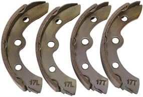 img 3 attached to ⛳ Golf Cart Brake Shoes for Club Car DS (1995-up) and All Club Car Precedent Golf Carts - OEM #1018232-01 (Set of 2 Short and 2 Long)