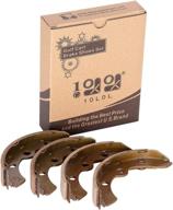 ⛳ golf cart brake shoes for club car ds (1995-up) and all club car precedent golf carts - oem #1018232-01 (set of 2 short and 2 long) логотип