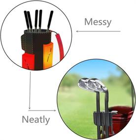 img 4 attached to 🏌️ Convenient Golf Bag Putter Clips - 2 Pack - Perfect Putter Clamp Holder and Organizer with Ball Marker!