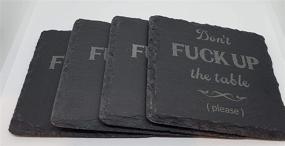 img 2 attached to 🏠 Slate Absorbent Coasters - Ideal Housewarming Gift