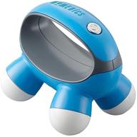 homedics quatro mini hand-held massager: compact battery-operated vibration massage with 4 nodes in assorted colors logo