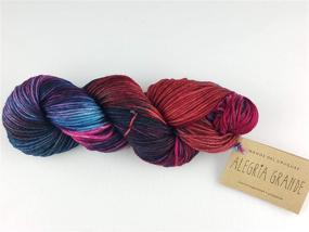 img 2 attached to 🧶 Manos Del Uruguay Alegria Grande AG6729 Tannat, 100g, Hand-Dyed Knitting Yarn