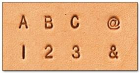 img 1 attached to Tandy Leather Craftool Alphabet 8137 10
