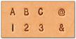 tandy leather craftool alphabet 8137 10 logo