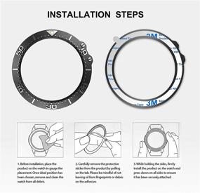 img 1 attached to 🔒 Кольцо ободка из нержавеющей стали BaiHui, совместимое с часами Garmin Fenix 5X Plus - защитное адгезивное кольцо ободка для Garmin Fenix 5X Plus, защита от царапин и столкновений - черное (не совместимо с Fenix 5 / 5X)