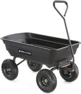 🦍 gorilla carts gor4ps pneumatic 600 pound: heavy-duty efficiency for all your hauling needs logo