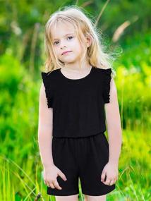 img 2 attached to ALLIFly Black Romper Girls Jumpsuit Pockets